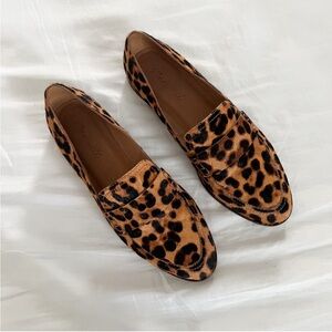 Madewell Leopard Loafers - The Alex Loafer in Leopard Calf Hair - size 7